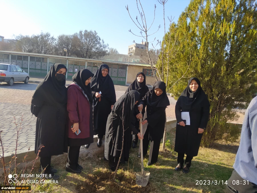 آئین درختکاری در آموزشکدهد فنی و حرفه‌ای دختران اردبیل برگزار شد 3