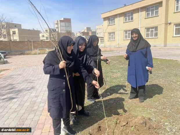 اجرای طرح کاشت درخت به مناسبت روز درختکاری در آموزشکده ملی مهارت دختران اردبیل 5