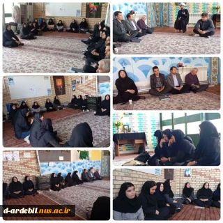 برگزاری اولین سالگرد شهادت آیت‌الله رئیسی و شهدای خدمت، با حضور کارکنان و اساتید در آموزشکده ملی مهارت دختران اردبیل