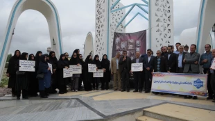 تجمع اعتراضی دانشگاهیان دانشگاه ملی مهارت واحد استانی اردبیل در محکومیت تجاوز رژیم جعلی صهیونیستی به کشور 2