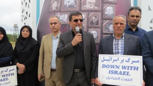تجمع اعتراضی دانشگاهیان دانشگاه ملی مهارت واحد استانی اردبیل در محکومیت تجاوز رژیم جعلی صهیونیستی به کشور 4