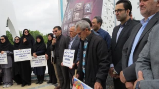 تجمع اعتراضی دانشگاهیان دانشگاه ملی مهارت واحد استانی اردبیل در محکومیت تجاوز رژیم جعلی صهیونیستی به کشور 5
